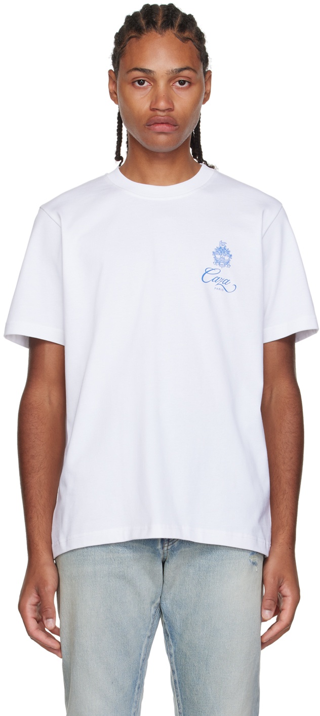 Casablanca White Embleme De Caza T-Shirt Casablanca