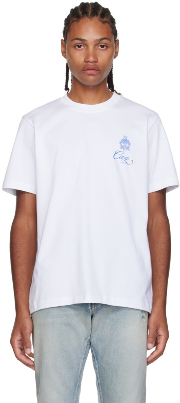 Photo: Casablanca White Embleme De Caza T-Shirt