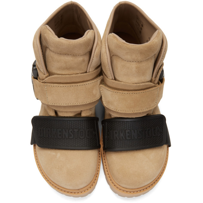 Rick Owens Beige Birkenstock Edition Hancock Rotterhiker Boots 
