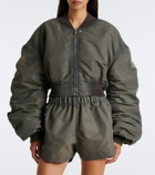 Rick Owens Secchia cropped satin bomber jacket