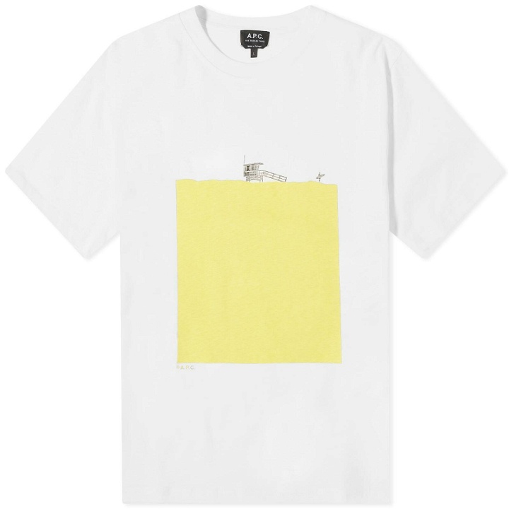 Photo: A.P.C. Men's Crush T-Shirt in Yellow