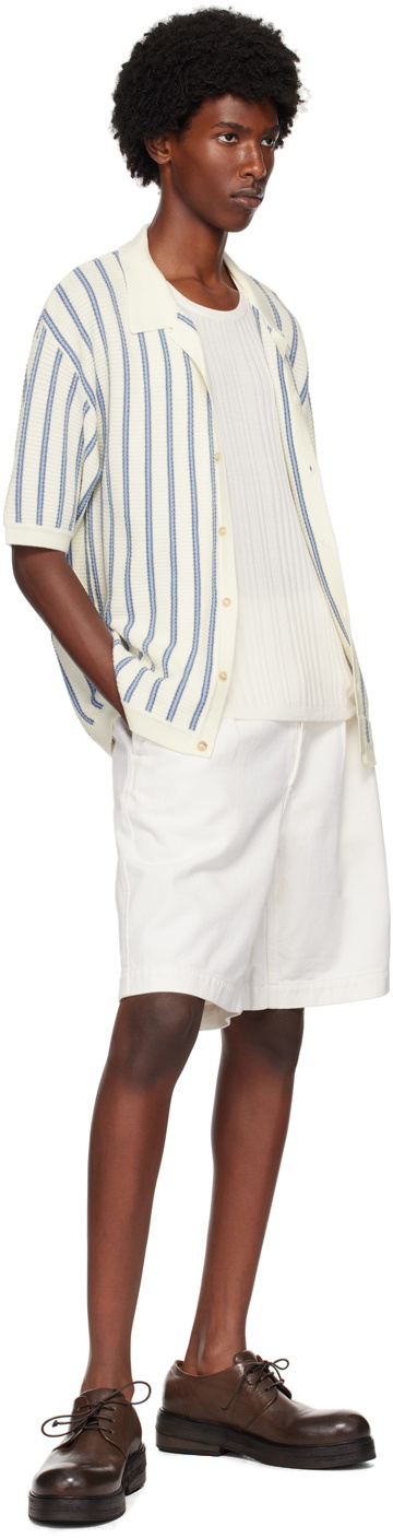 King & Tuckfield White Camp Collar Shirt