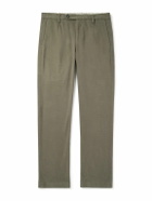 Massimo Alba - Straight-Leg Stretch-Cotton Gabardine Trousers - Green