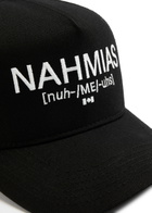 Nahmias Pronunciation Twill Trucker cap - Black - One Size