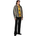 NAPA by Martine Rose Yellow Striped Knit Crewneck Sweater