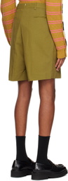 Connor McKnight Khaki Pleated Shorts