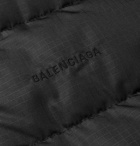 Balenciaga - Slim-Fit Quilted Ripstop Hooded Jacket - Men - Black