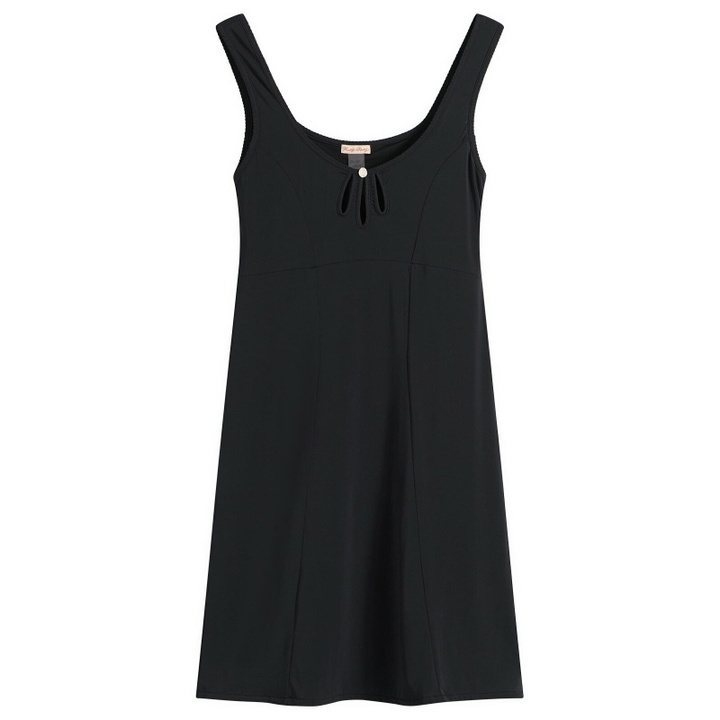 Photo: Fruity Booty Women's Satin Mini Dress in Black