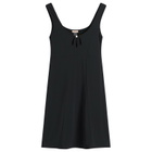 Fruity Booty Women's Satin Mini Dress in Black