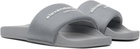 Alexander Wang Gray AW Pool Slides