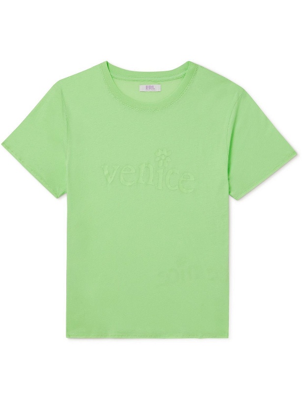 Photo: ERL - Venice Printed Cotton-Jersey T-Shirt - Green