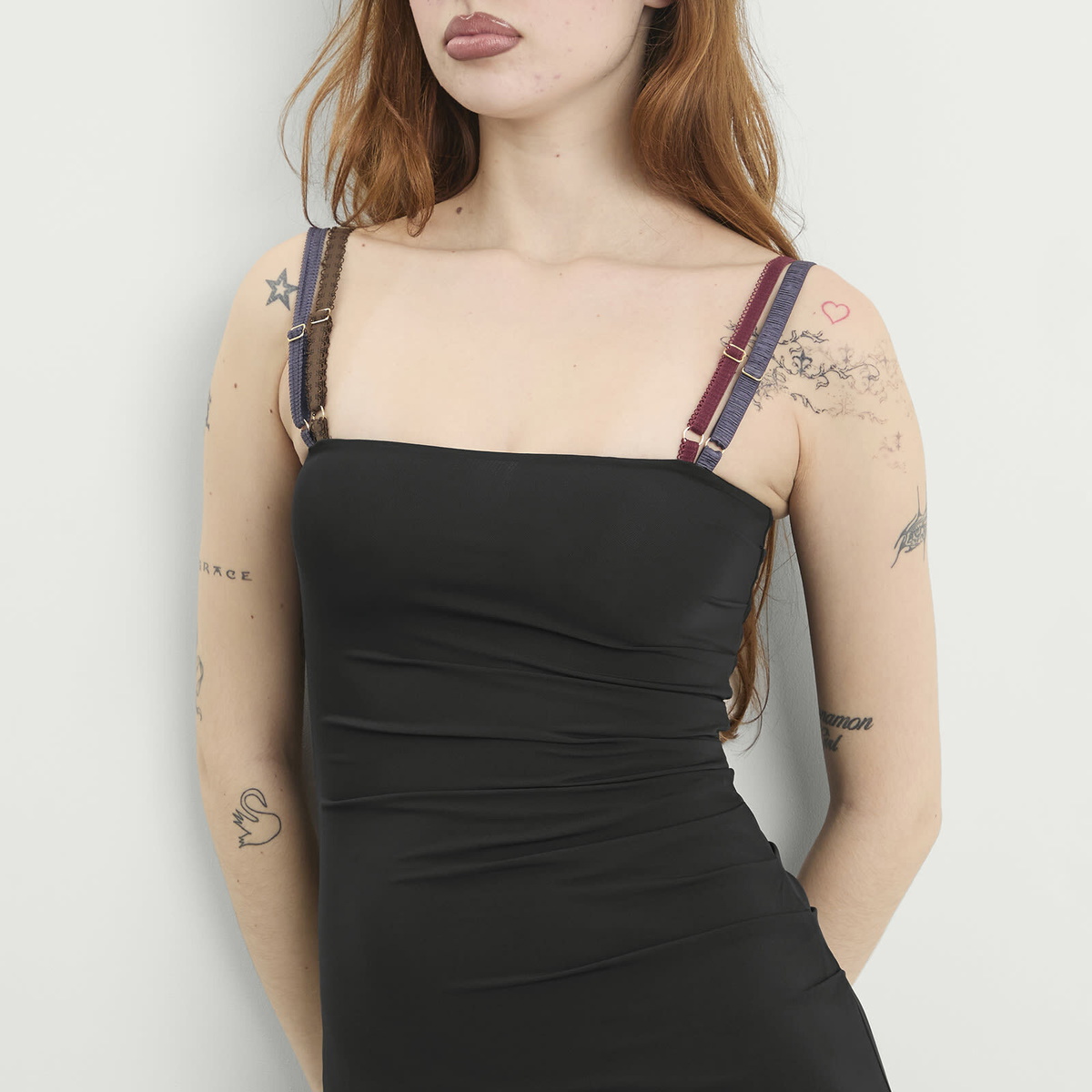 Fruity Booty Women's Jersey Midi Dress in Black