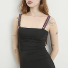 Fruity Booty Women's Jersey Midi Dress in Black