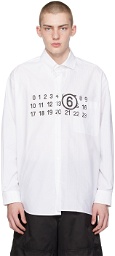 MM6 Maison Margiela White Printed Shirt