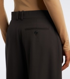The Row Lowe virgin wool wide-leg pants
