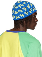 Mowalola Blue Munchies Beanie