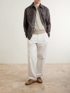 Canali - Knitted Cotton T-Shirt - Neutrals