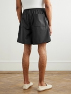 Saman Amel - Straight-Leg Wool Drawstring Shorts - Gray