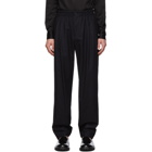 Giorgio Armani Navy Pleated Trousers