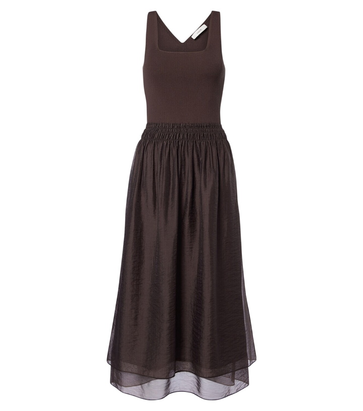 Photo: Vince Shirred rIbbed-knit midi dress