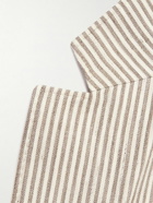 Brunello Cucinelli - Striped Linen and Cotton-Blend Suit Jacket - Neutrals