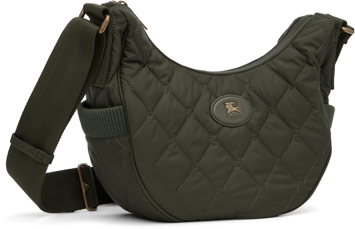 Burberry Green Clifton Horseshoe Crossbody Bag​