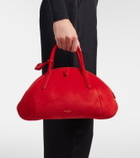 Alaïa Purse Small suede top-handle bag