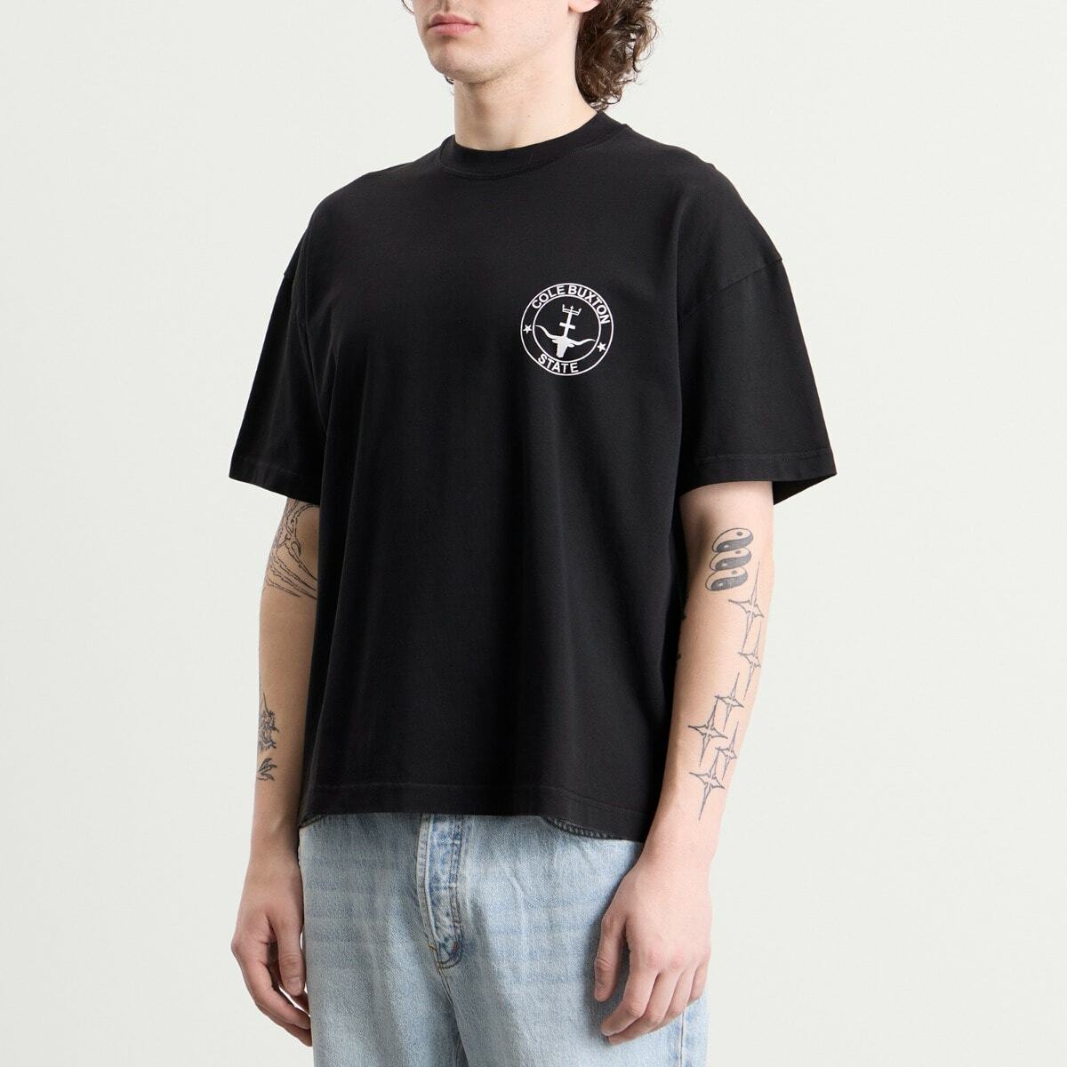 Cole Buxton Men's State T-Shirt in Vintage Black