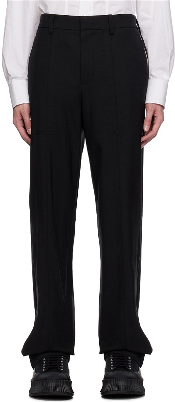 Photo: Helmut Lang Black Pleated Trousers