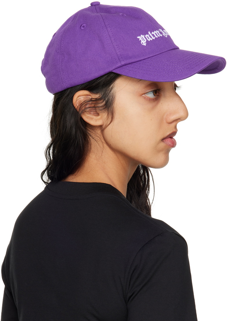 Palm Angels Purple Classic Logo Cap Palm Angels