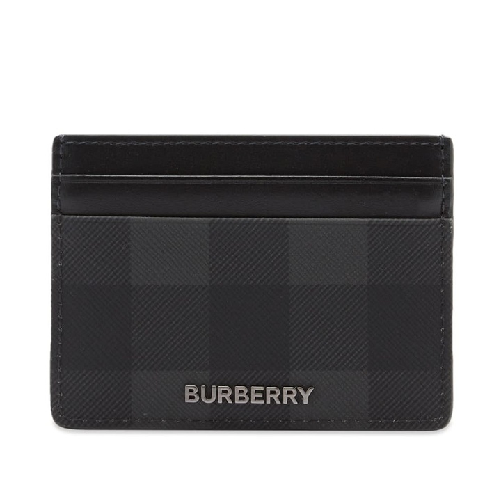 Photo: Burberry Men's Sandon Check Cardholder in Charcoal