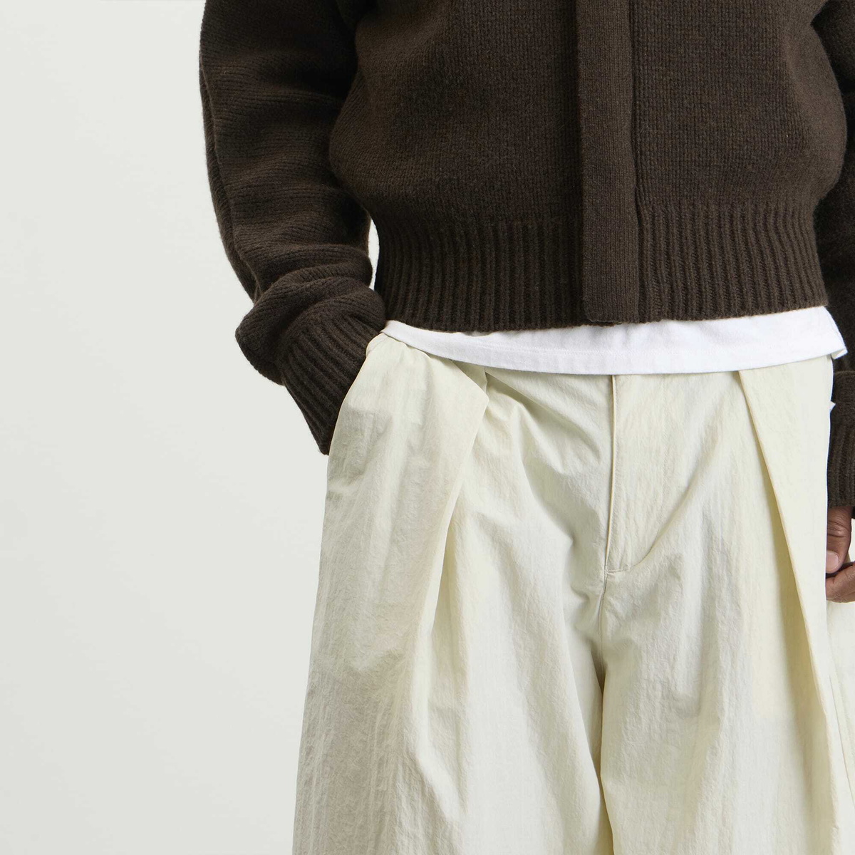 YMC Men's Nyco Deadbeat Trousers - END. Exclusive in Ecru