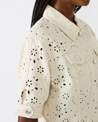 Steve Madden Beck Jacket Eyelet in Cream
