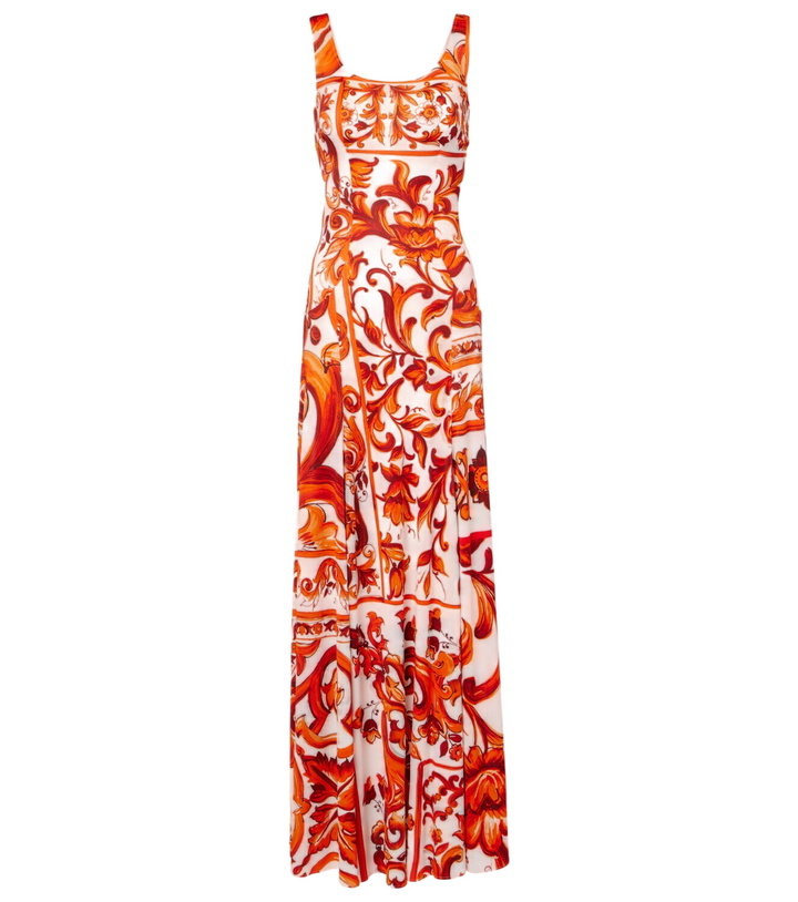 Photo: Dolce&Gabbana Majolica organza midi dress
