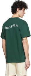 Museum of Peace & Quiet Green Wordmark T-Shirt