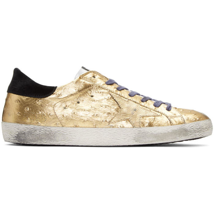 Photo: Golden Goose Gold Superstar Sneakers 