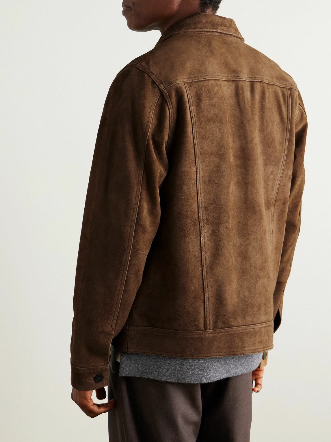 Officine Générale - Lazlo Suede Jacket - Brown