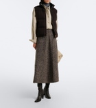 Agnona Cable-knit cashmere puffer vest