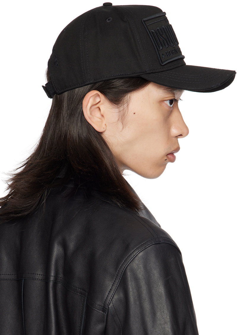 Dsquared2 Black 'DSQUARED2' Logo Baseball Cap Dsquared2