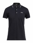 Zegna Mens Polo shirt Midnight in Blue