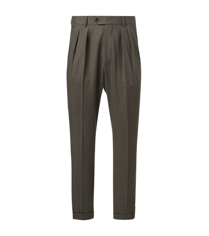 Photo: Loro Piana Stafford virgin wool straight pants