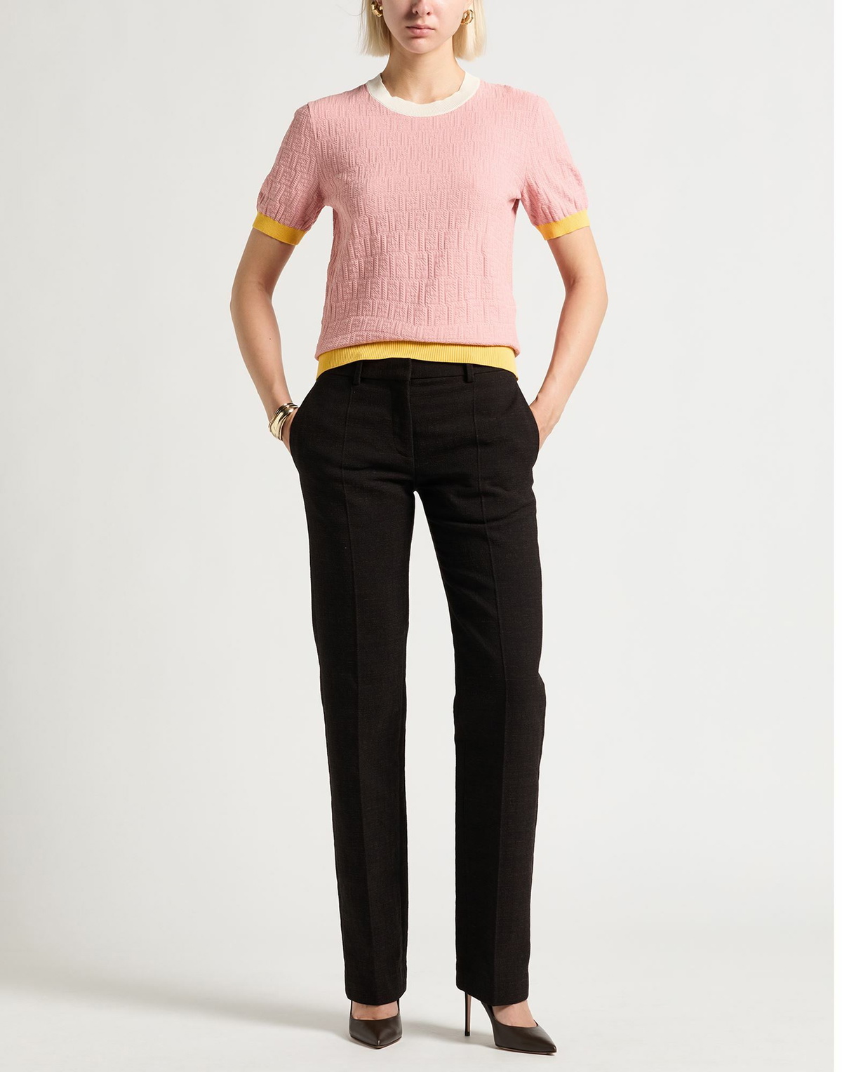 Fendi Womens Sweater in Pink