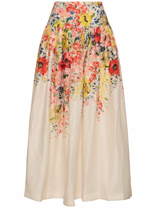 Photo: ZIMMERMANN - Alight Basque Linen Midi Skirt