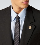 Gucci Horsebit silk jacquard tie