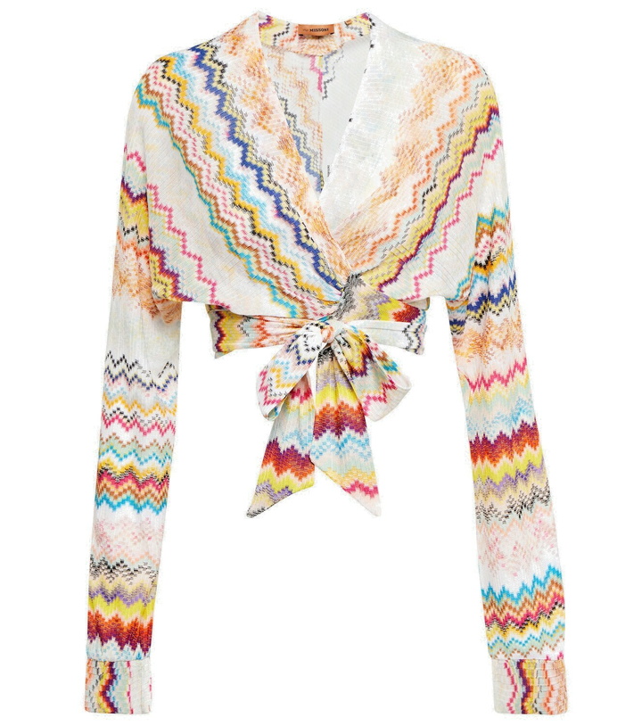 Photo: Missoni Mare V-neck wrap top
