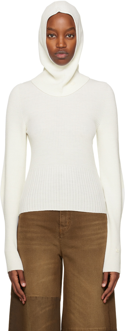 L/S Short Sweater in Off White