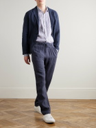 Hartford - Jobby Pat Linen Suit Jacket - Blue