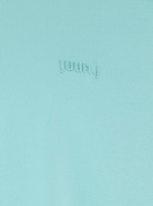 Juun.J Light Blue T-shirt With Logo Embroidered On The Front And Print On The Back In Cotton Man
