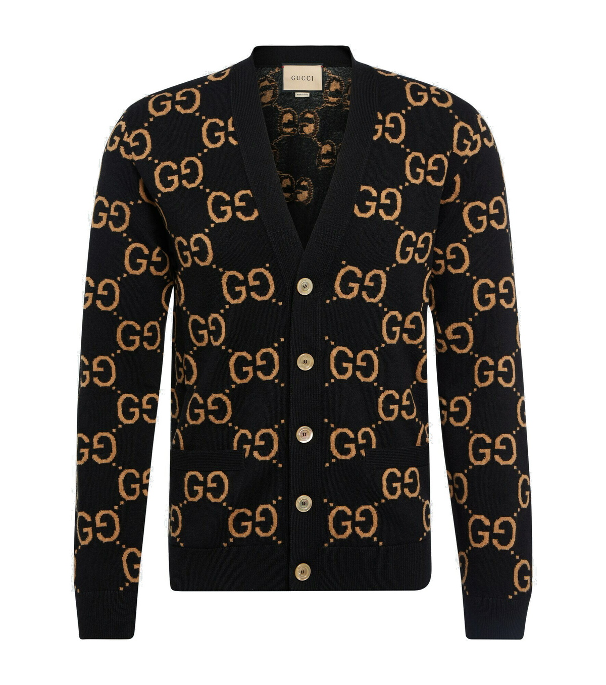 Gucci - GG jacquard wool cardigan Gucci