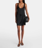 Leset Barb satin slip dress
